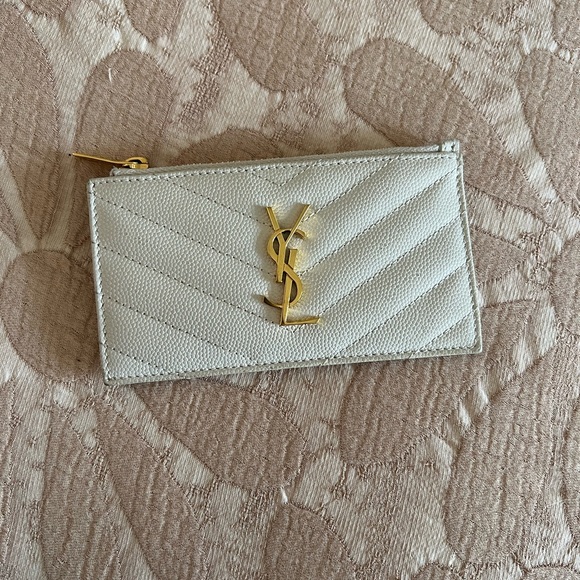 YSL small cream wallet - Picture 10 of 13